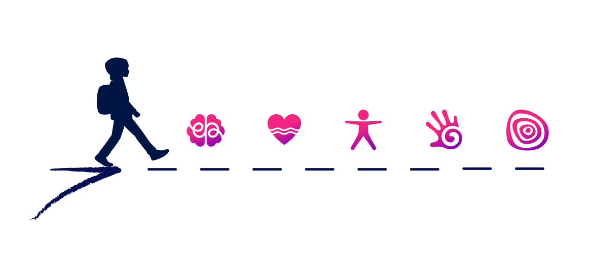 Child learning illustration